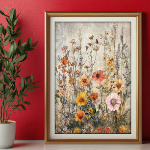 Seidenpapier Decoupage Herbst Wildblumen Var05 Tissue Paper
