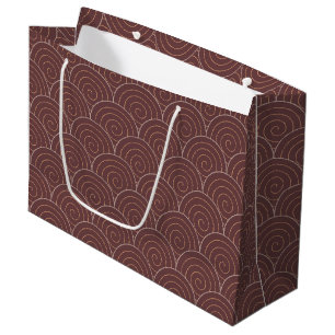 Seigaiha Japanese Wave Large Gift Bag