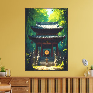 "Seijaku no Mon" – Gate of Tranquillity Canvas Print