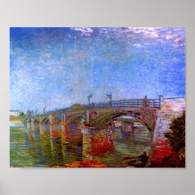 Seine Bridge at Asnières (F240)Van Gogh Fine Art Poster (Front)