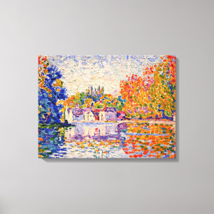 Seine by Paul Signac Canvas Print