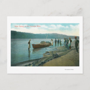 Seine Fishing on the RiverColumbia River, OR Postcard