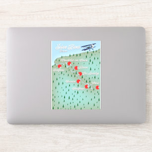 Seine River France vintage map