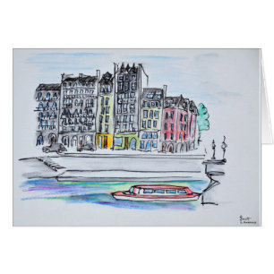 Seine River   Ile Saint-Louis, Paris
