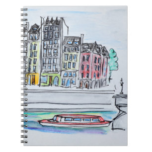 Seine River   Ile Saint-Louis, Paris Notebook