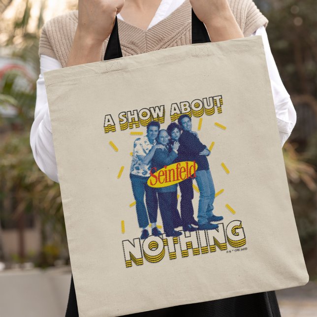 Seinfeld | A Show About Nothing Tote Bag (Person carrying tote bag)