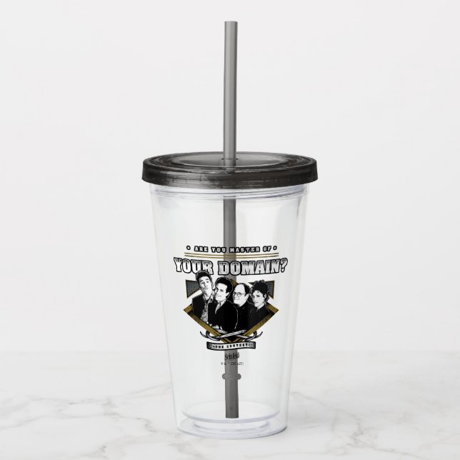 Seinfeld | Are You Master of Your Domain? Acrylic Tumbler (Front)