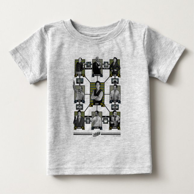 Seinfeld | Character Relationship Chart Baby T-Shirt (Front)