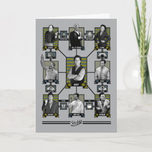 Seinfeld Character Relationship Chart Card
