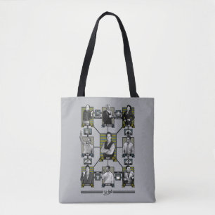 Seinfeld Character Relationship Chart Tote Bag