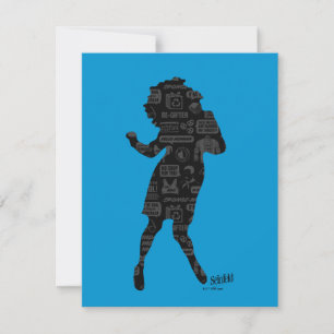 Seinfeld   Elaine Dance Silhouette Card