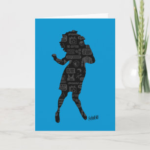 Seinfeld   Elaine Dance Silhouette Card