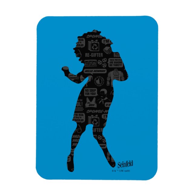 Seinfeld | Elaine Dance Silhouette Magnet (Vertical)