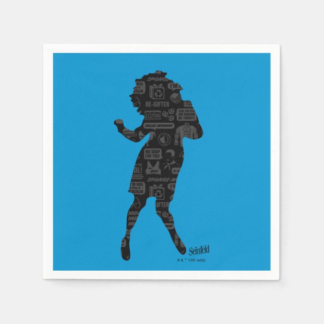 Seinfeld | Elaine Dance Silhouette Napkin (Front)