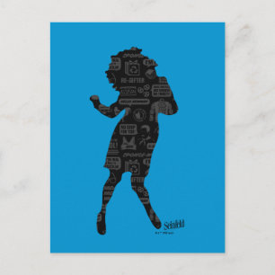 Seinfeld   Elaine Dance Silhouette Postcard