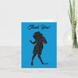 Seinfeld Elaine Dance Silhouette Thank You Card