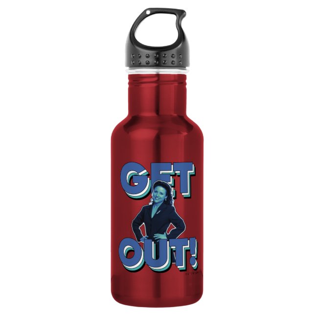 Seinfeld | Elaine - Get Out! 532 Ml Water Bottle (Front)