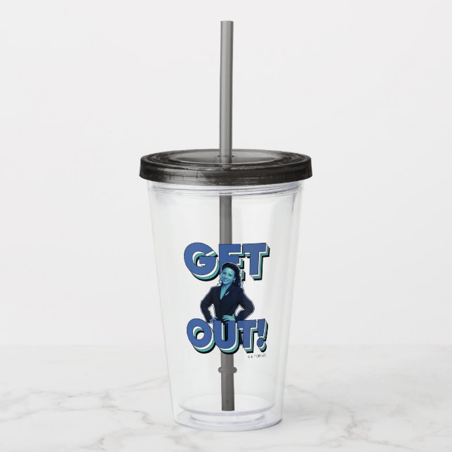 Seinfeld | Elaine - Get Out! Acrylic Tumbler (Front)