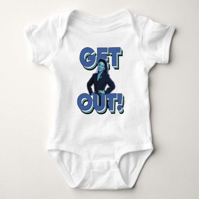 Seinfeld | Elaine - Get Out! Baby Bodysuit (Front)
