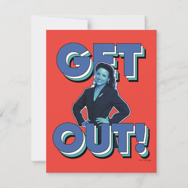 Seinfeld | Elaine - Get Out! Card (Front)