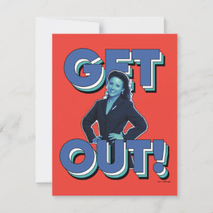Seinfeld   Elaine - Get Out! Card