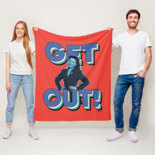 Seinfeld Elaine - Get Out! Fleece Blanket