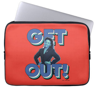 Seinfeld   Elaine - Get Out! Laptop Sleeve