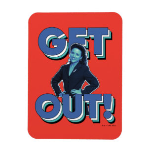 Seinfeld Elaine - Get Out! Magnet