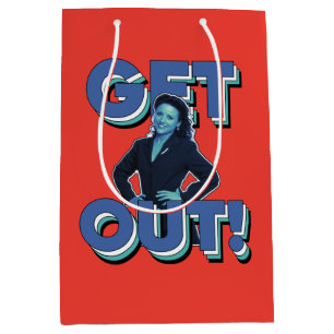 Seinfeld   Elaine - Get Out! Medium Gift Bag