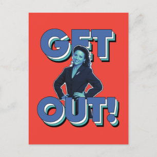 Seinfeld   Elaine - Get Out! Postcard
