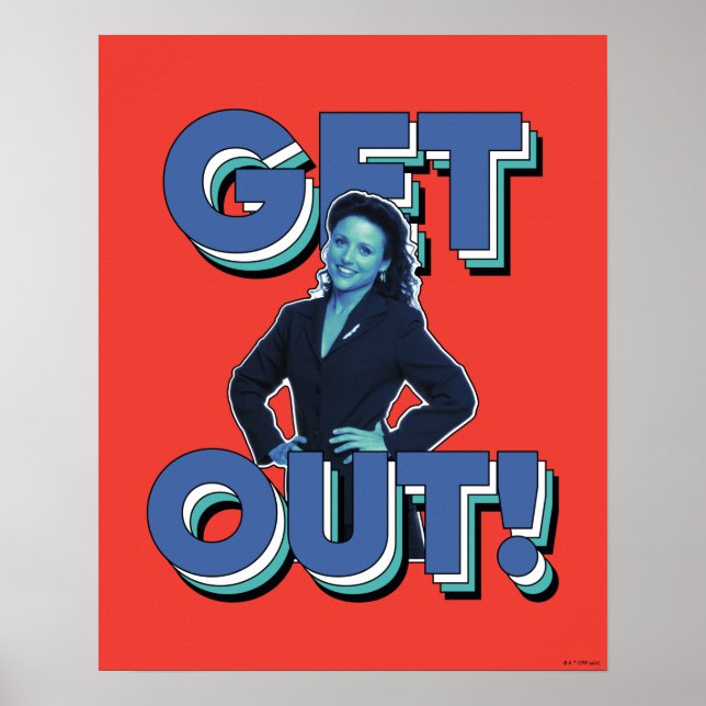 Seinfeld | Elaine - Get Out! Poster (Front)