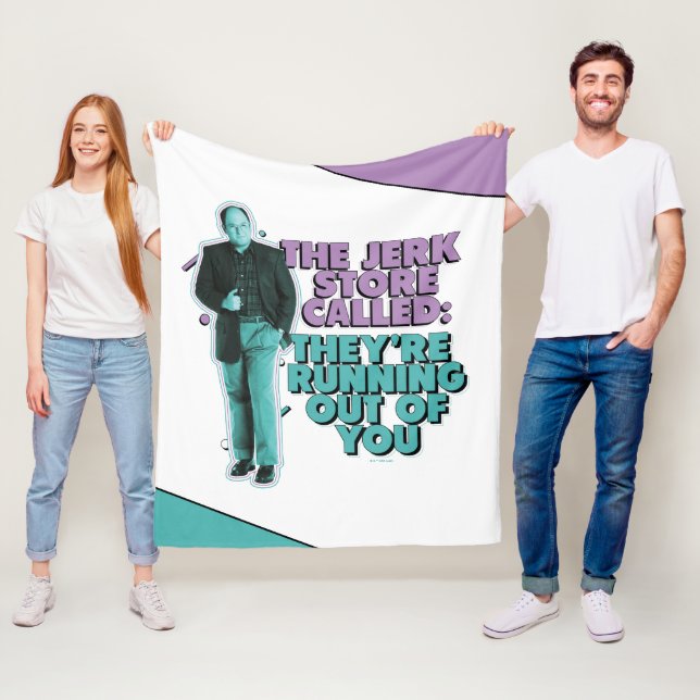Seinfeld | George Costanza "The Jerk Store Called" Fleece Blanket (In Situ)