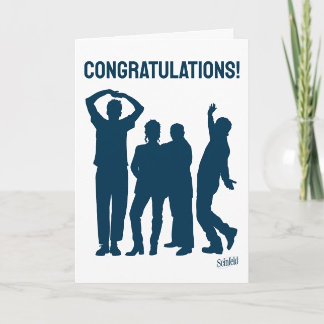 Seinfeld | Group Silhouette Congratulations Card (Front)