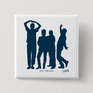 Seinfeld Group Silhouette Graphic 15 Cm Square Badge