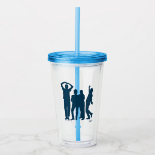 Seinfeld   Group Silhouette Graphic Acrylic Tumbler