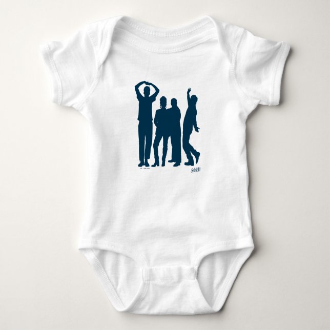 Seinfeld | Group Silhouette Graphic Baby Bodysuit (Front)