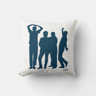 Seinfeld   Group Silhouette Graphic Cushion