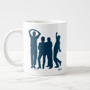 Seinfeld   Group Silhouette Graphic Large Coffee Mug