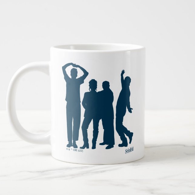 Seinfeld | Group Silhouette Graphic Large Coffee Mug (Left)