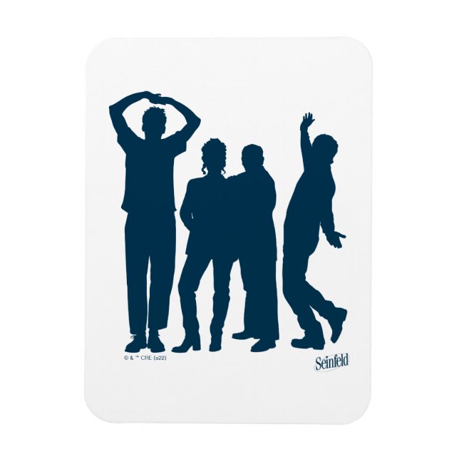Seinfeld | Group Silhouette Graphic Magnet (Vertical)