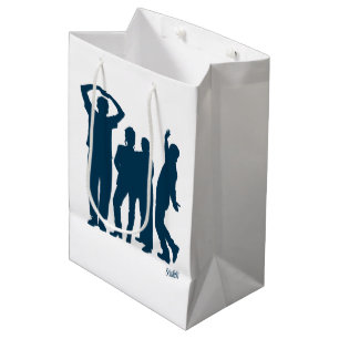 Seinfeld   Group Silhouette Graphic Medium Gift Bag