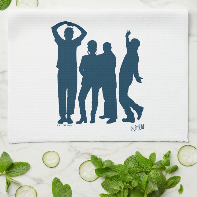 Seinfeld | Group Silhouette Graphic Tea Towel (Folded)