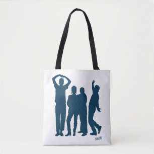 Seinfeld Group Silhouette Graphic Tote Bag