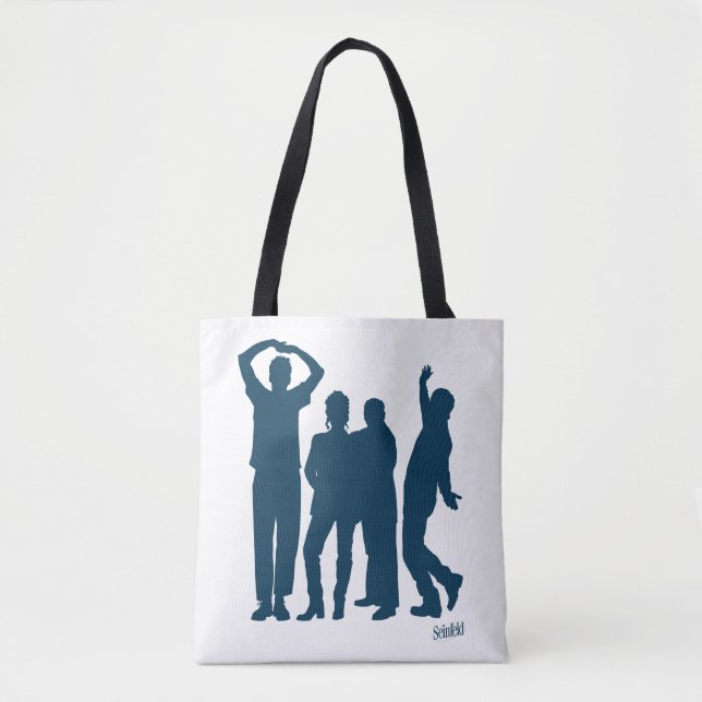 Seinfeld | Group Silhouette Graphic Tote Bag (Front)
