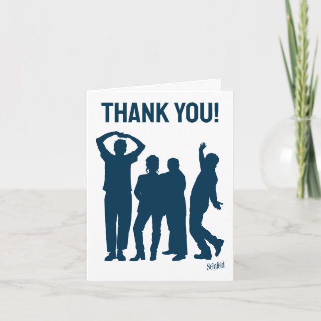 Seinfeld | Group Silhouette Thank You Card (Front)