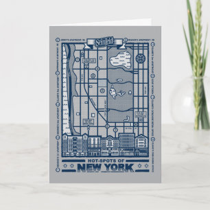 Seinfeld   Hot Spots of New York Map Card
