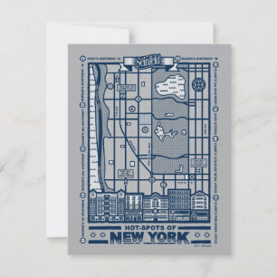Seinfeld   Hot Spots of New York Map Card