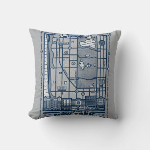 Seinfeld   Hot Spots of New York Map Cushion