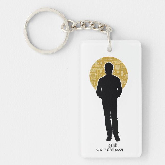 Seinfeld | Jerry Seinfeld Silhouette Key Ring (Front)
