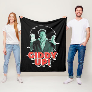 Seinfeld Kramer - Giddy Up! Fleece Blanket